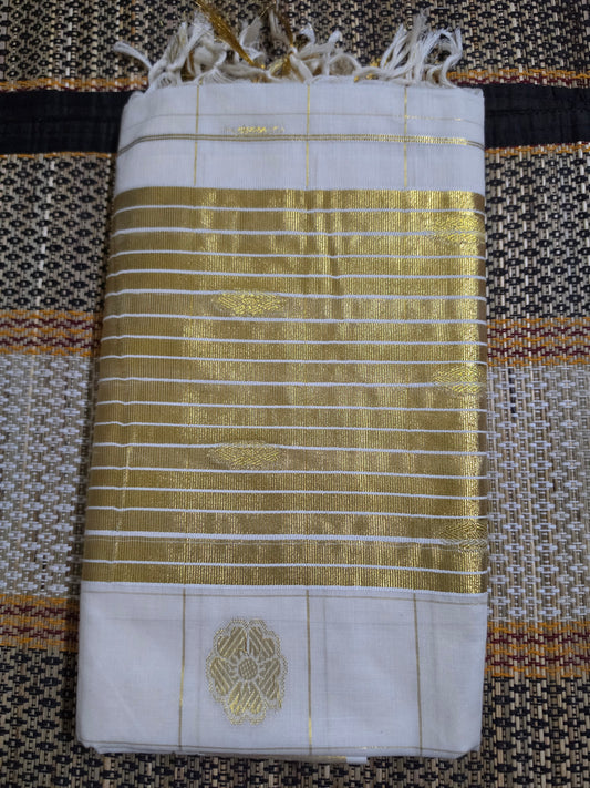 Set Saree - Rich Gold Zari - SSP100087
