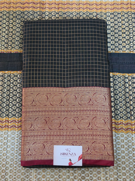 Kanchi Silk Saree Vairaoosi Black - KSS100132