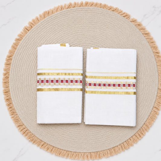 Set Mundu Handloom - 1BALEBUTTA (K) -1 -SMH100083