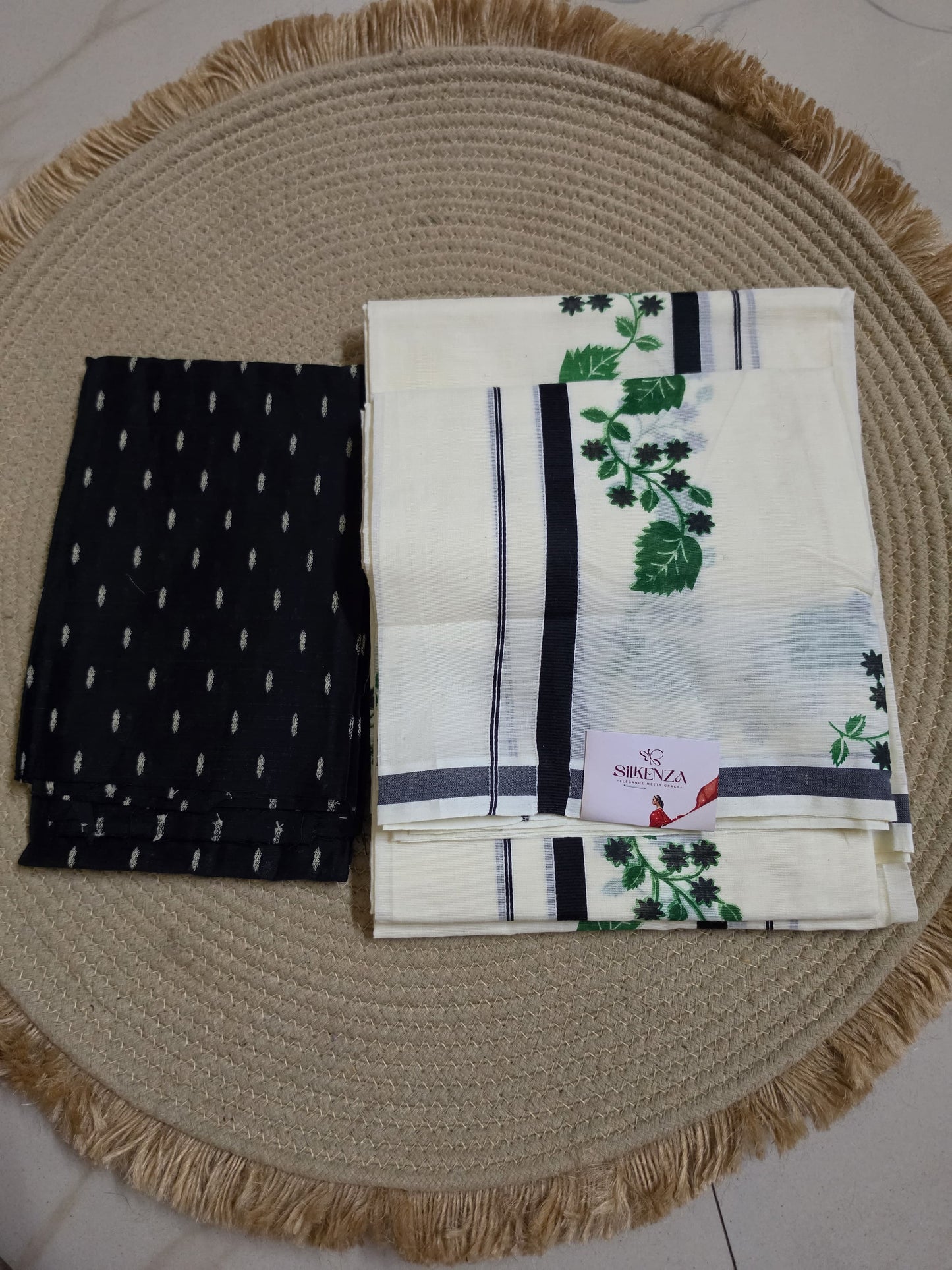 Set Mundu - Green Leaf - SMP100114
