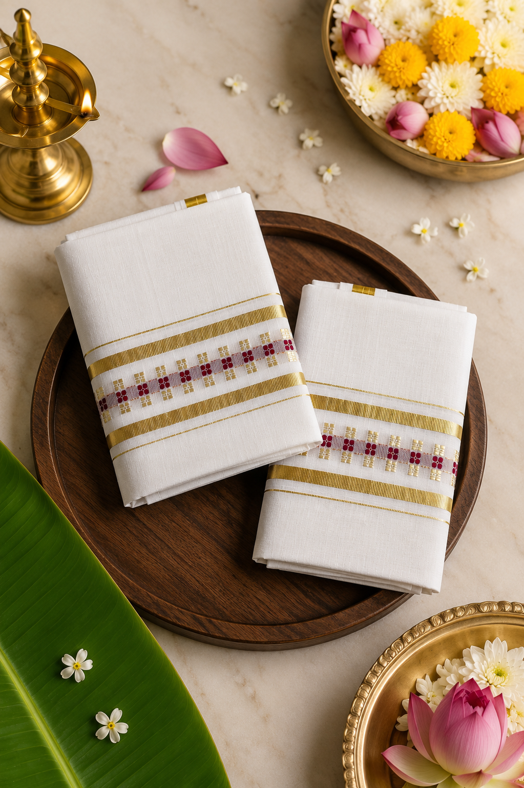 Set Mundu Handloom - 1BALEBUTTA (K) -1 -SMH100083