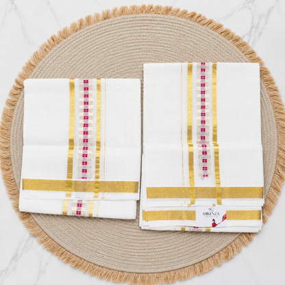 Set Mundu Handloom - 1BALEBUTTA (K) -1 -SMH100083