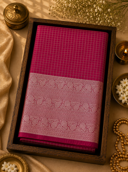 Kanchi Silk Saree Vairaoosi Red - KSS100001