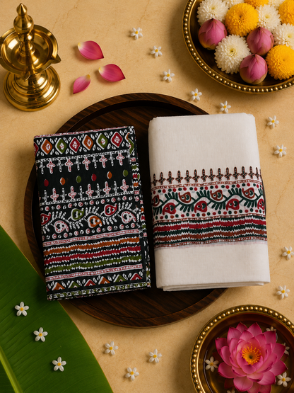 Set Mundu - Green & Red - SMP100113