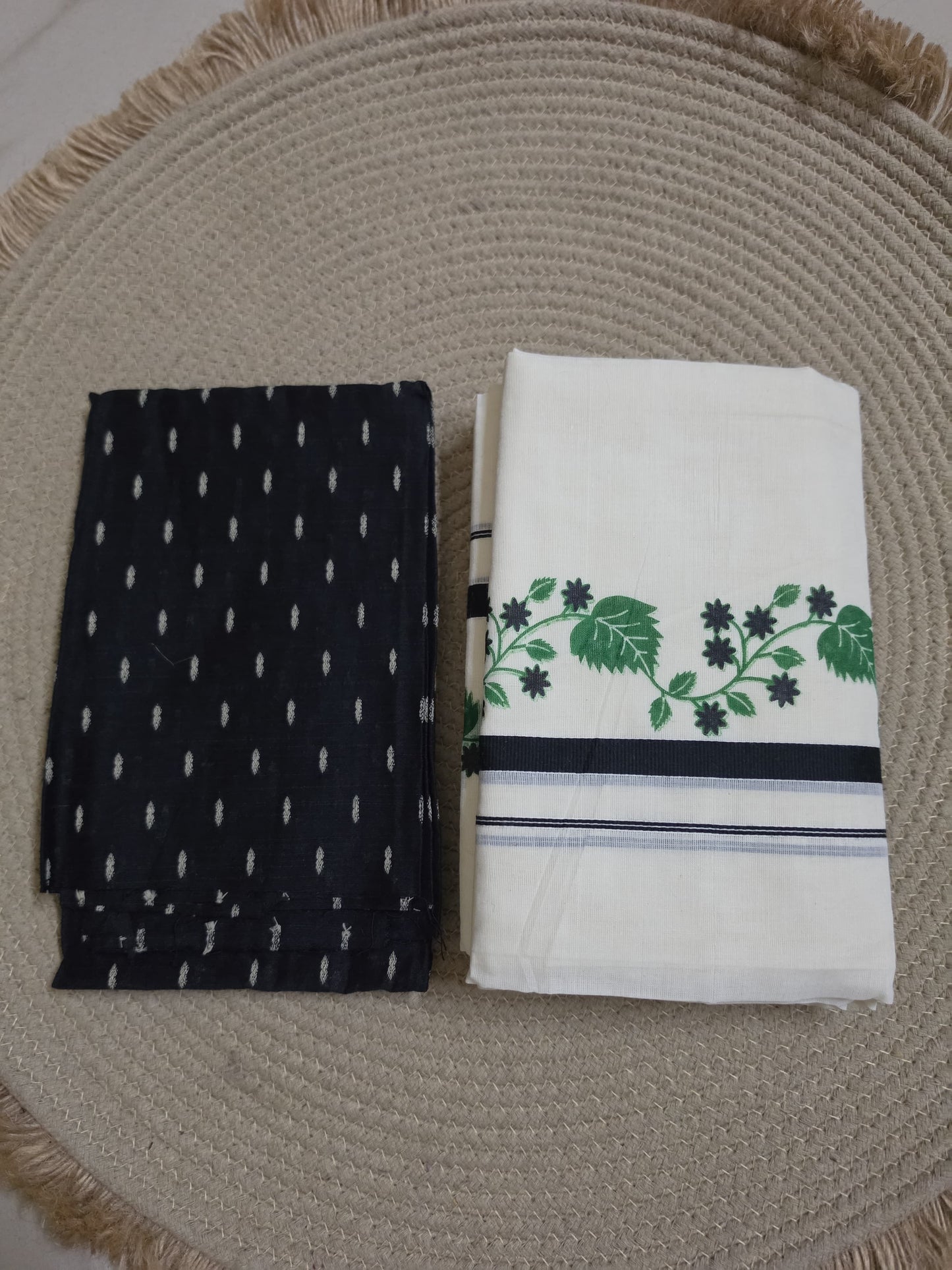 Set Mundu - Green Leaf - SMP100114