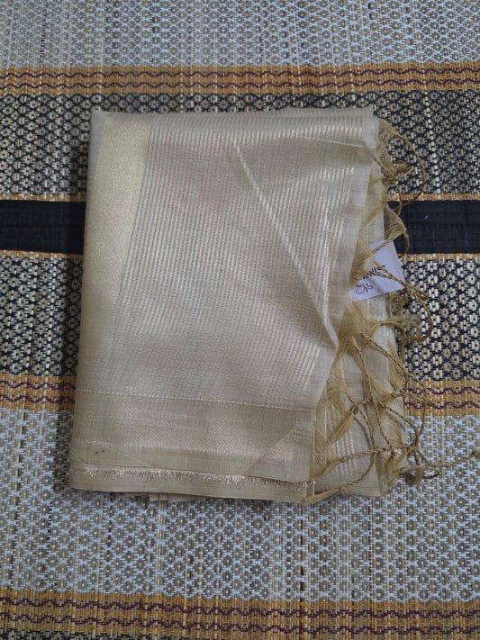Muga Cotton Silk Saree - Lotus Thread Weaving - MC100065